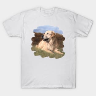 Golden Retriever Painting T-Shirt